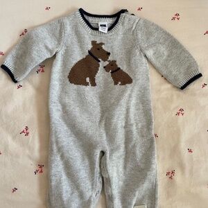 Janie and Jack puppies one-piece